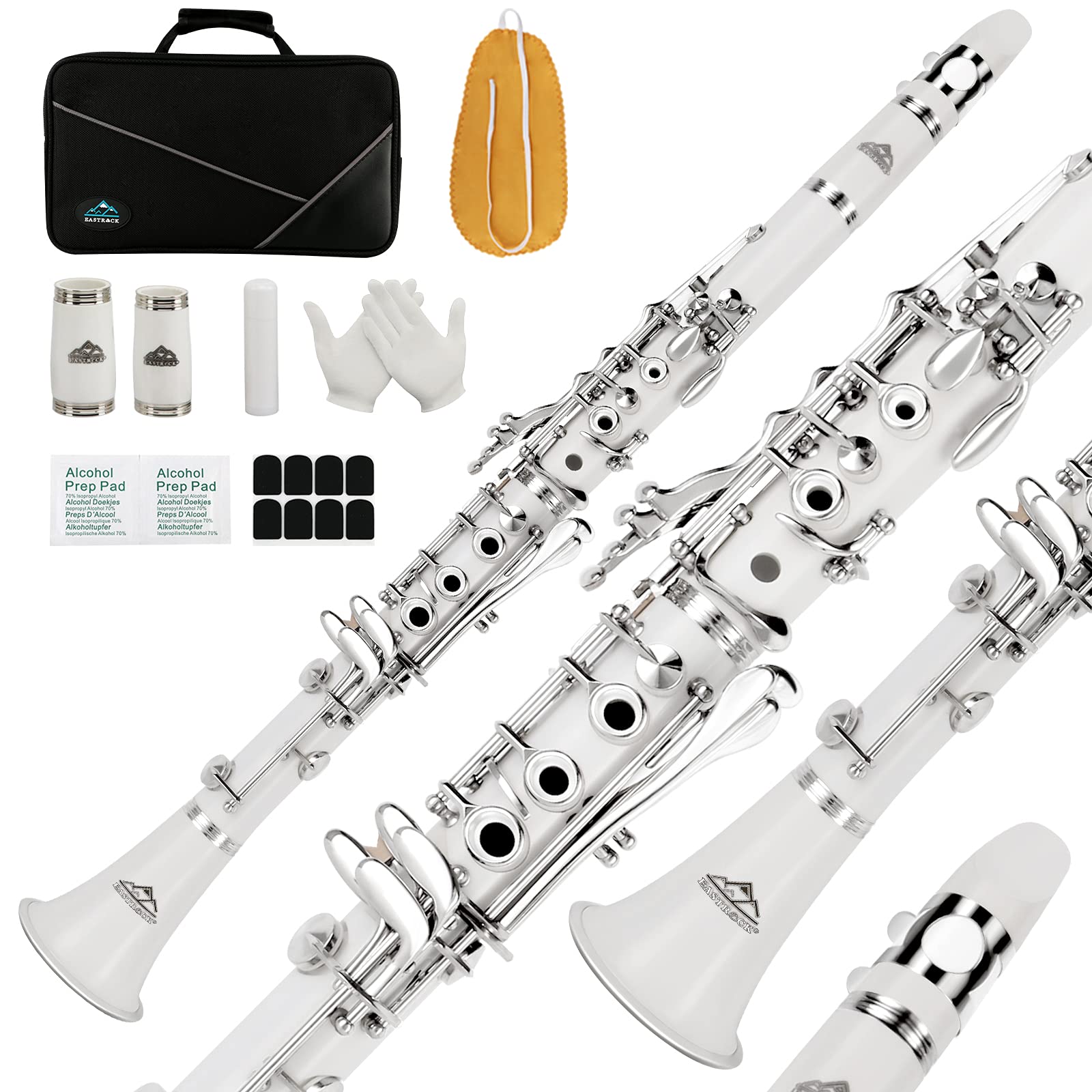 Amazon.com: EASTROCK Bb Flat 17 Nickel Keys White Beginner